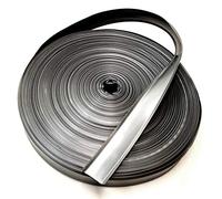 QPN Silver Vinyl 7/8" Insert Molding Trim Screw Cover RV Camper Travel Trailer (50 ft, Silver)