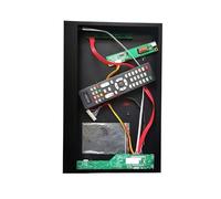 QPOGRMJR Metal Case+Analog TV Driver Board Fit LTN141AT02 LTN141AT03 DIY Kit 1280 * 800 30 Pin LVDS 1CCFL 14.1" VGA AV USB HDMI-Compatible(LTN141AT02-101 xCase)