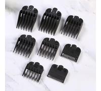 QPOIBSD Wahl Clipper Guards Set, 8 Pcs Professional Hair Clipper Combs Guides, Black 1 (8PCS)