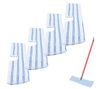 qposdr 4 Pack Microfiber Mop Pads for O Cedar Mop Replace Head, Flip Mop Refills Compatible with O-cedar Hardwood Floor 'N More, Reusable & Washable Mop Covers for Dry/Wet Use