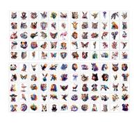 Qpout 120 PCS Watercolour Animal Temporary Tattoos for Kids - Unique Kids Tattoos, Perfect for Boys & Girls, Ideal Temporary Tattoos for Arm, Shoulder, and Birthday Party Decorations