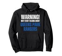 QPR Warning may start talking about, Funny Vintage Pullover Hoodie