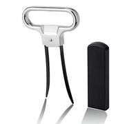 Qpractiko - Stainless Steel Cork Handle | Effortless Cork Removal | Ergonomic Cork Grip | Wine Accessory for Broken Corks, Silver, Stainless Steel