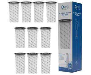 QPRO Vacuum Pod Bags Pack Of 10 Compatible With Numatic Henry Hetty Quick Stick Cordless Vacuum Cleaners