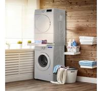 Qpro Washing Machine & Tumble Dryer Universal Stacking Shelf Kit 60x60cm + Anti Vibration Feet