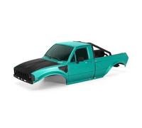 QPSJXN 1/24 Scale RC Crawler Hard Body Shell IR60-24 With Bed Rack Compatible Compatible with SCX24 Models Like C10 And Base Camp Version(Green)