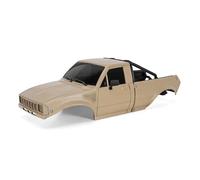 QPSJXN 1/24 Scale RC Crawler Hard Body Shell IR60-24 With Bed Rack Compatible Compatible with SCX24 Models Like C10 And Base Camp Version(Sandy Taupe)