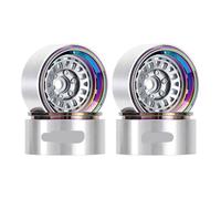 QPSJXN 10mm Offset Aluminum 1 9 Inch Beadlock Wheel Rim Compatible With 1 10 Scale RC Crawler And Similar Models Like VS4 10 Gen8 W1960(4PCS W1960GLR)