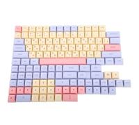 QPSJXN 132 Key PBT Keycaps XDA Profile Custom English KR RU Keycap Dye Sublimation With MX 104 87 61 Mechanical Keyboards(MH Russian)
