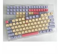 QPSJXN 132 Keycaps Compatible with MX Switch Mechanical Keyboards Korean Japanese Russian Thailand PBT Custom Profile Marshmallow Compatibility(English)