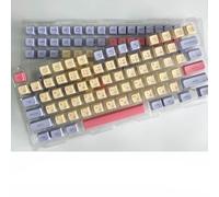 QPSJXN 132 Keycaps Compatible with MX Switch Mechanical Keyboards Korean Japanese Russian Thailand PBT Custom Profile Marshmallow Compatibility(Japanese)