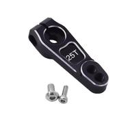 QPSJXN 25t Metal Steering Arm Servo Horn 7075-t651 Compatible with 1 10 Scale RC Crawler Compatible With Various Models(Black)
