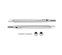 QPSJXN 2mm Thread Stainless Steel Axle Shafts Extended Front Rear Compatible with 1 18 Scale RC Crawler Upgrade Parts Compatible With 4M 09 Models Set Of 4(Rear)