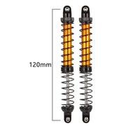 QPSJXN 2Pcs Metal Shock Oil Damper Compatible With 1 10 Scale RC Crawler Car Fits Models 90046 AXI03007 TRX6 Upgrade Accessories(Black 120mm)