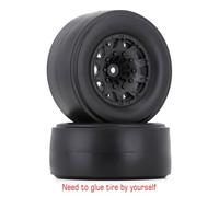 QPSJXN 2PCS Rear 2.2 Inch 3.0 Inch Drag Racing Tires Compatible With 1 10 Scale 2WD RC Cars Such As DR10 22S Models(2PCS AX4002B)