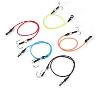 QPSJXN 5pcs 1 10 RC Crawler Kinetic Winch Strap 20 Inch With Hook Elastic Winch Straps Compatible With 1 10 Scale RC Crawler Accessories Compatible with Off Road Vehicle Recovery