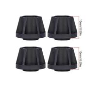 QPSJXN 6 9 12 15 18 21mm Aluminum Wheel Hex Hub Compatible With 1 10 Scale RC Crawler Car 1 9 And 2 2 Wheels Rim Fits Various Off Road RC Models(4pcs 15mm Black)
