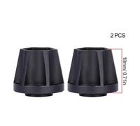 QPSJXN 6 9 12 15 18 21mm Aluminum Wheel Hex Hub Compatible With 1 10 Scale RC Crawler Car 1 9 And 2 2 Wheels Rim Fits Various Off Road RC Models(2pcs 18mm Black)