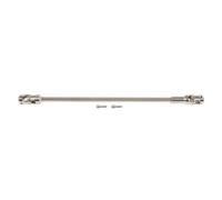 QPSJXN 68-229mm Steel Universal Joint Drive Shaft Cut To Length Compatible with 1 10 Scale RC Crawler Rigs Compatible With Sportys And Scalers Pro Models(Silver 1PCS)