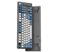 QPSJXN Bluetooth Wireless IFLYTEK T8 AI Intelligent Mechanical Keyboard With Three Modes And Deepseek Voice Custom Compatible with Office Use(Blue White)