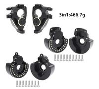 QPSJXN Brass Weight Steering Knuckles F10 Axle Front And Rear Portal Cover Compatible With 1 10 Scale RC Crawler Models Like VRD VS4 10 Phoenix Upgrade Parts(3 in 1)