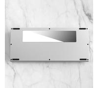 QPSJXN CNC Aluminum Case Compatible with 75 Percent Mechanical Keyboard Rapid Trigger DIY Keyboard Case(Silver White)