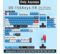 QPSJXN Custom Anime Keycaps Compatible with Mechanical Keyboards Compatible With ISO Layouts Including Brazilian Korean Japanese Spanish French And Russian 7U Profile(00-Cherry-FR)