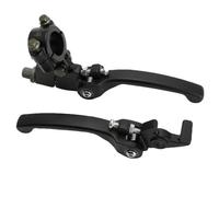 QPSJXN Folding Brake Clutch Lever Set Compatible with Motorcycle Pit Dirt Bike ATV Quad 50cc 110cc 125cc 140cc 160cc 200cc Black Chrome Rear Universal Fit(Black)