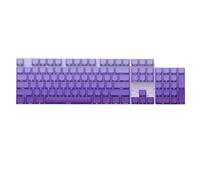 QPSJXN Gradient Side-Printed PBT Keycaps Five-Sided Dye Sub Compatible With Various Keyboards Low Profile Slope Design 127/134(Purple Abyss)