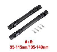 QPSJXN Hardened Steel Drive Shaft 95-110MM 105-140MM Compatible with 1 10 Scale RC Crawler Car Compatible With 90046 And Gen8 Models(2PCS A-B)
