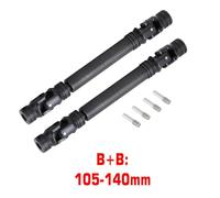 QPSJXN Hardened Steel Drive Shaft 95-110MM 105-140MM Compatible with 1 10 Scale RC Crawler Car Compatible With 90046 And Gen8 Models(2PCS B-B)