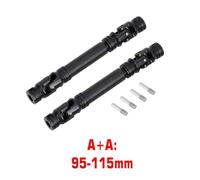 QPSJXN Hardened Steel Drive Shaft 95-110MM 105-140MM Compatible with 1 10 Scale RC Crawler Car Compatible With 90046 And Gen8 Models(2PCS A-A)