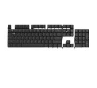 QPSJXN Horizon Low Profile 118 Keycap Set Compatible with Mechanical Keyboards Double-Shot Uniform Profile Skyline Design Various Brands(118 keys black)
