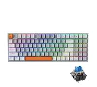 QPSJXN Machenike K500W Wireless Mechanical Keyboard Hot Swap Tri-mode 94 RGB Backlit Keyboard PC And Laptop Gamers(Blue Switch)