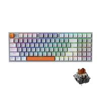 QPSJXN Machenike K500W Wireless Mechanical Keyboard Hot Swap Tri-mode 94 RGB Backlit Keyboard PC And Laptop Gamers(Brown Switch)