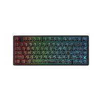 QPSJXN Mchose Jet75 Mechanical Keyboard Wired RGB Customized Magnetic Switches 8k Polling Rate PC Accessories Compatible with(God-Contour line)