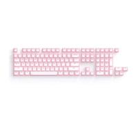 QPSJXN Nogi Profile ABS Keycaps White Black Pep Very Peri Compatible With GH60 Poker 87 TKL 104 ANSI Xd64 Bm60 Xd68 Keyboards(Red)