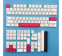 QPSJXN Personalized English And Russian PBT Keycaps XDA Profile Dye Sublimation MX 104 87 61 Mechanical Keyboards(Pink theme RU)