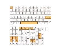 QPSJXN Personalized Honey Milk PBT XDA Keycap Set Mechanical Keyboards MX Switch English Russian Japanese Layout(US)