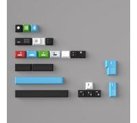 QPSJXN Resonance R2 PBT Keycaps Style Dye Sublimation English Design MX Switch Mechanical Keyboards(23keys)