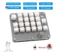 QPSJXN Romoral Mechanical Keyboard Hot-Swap And Drawing Keypad Compatible with Tablets With Macro Programming(2.4G White 2101)