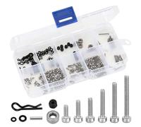 QPSJXN SCX24 C10 Deadbolt RC Tool With Stainless Steel Screws Nuts Bearings O Rings And Pins Compatible With 1 24 Scale Crawler Models(Screws Box B)