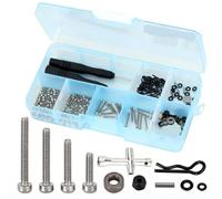 QPSJXN SCX24 C10 Deadbolt RC Tool With Stainless Steel Screws Nuts Bearings O Rings And Pins Compatible With 1 24 Scale Crawler Models(Screws Box A)