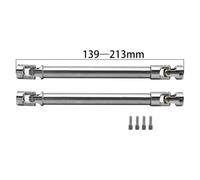 QPSJXN Stainless Steel Drive Shaft Compatible with 1 10 Scale RC Crawler Compatible With TRX6 III RBX10 RR10 Wraith GEN8 And Similar Models(F-L139-2)