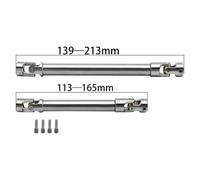 QPSJXN Stainless Steel Drive Shaft Compatible with 1 10 Scale RC Crawler Compatible With TRX6 III RBX10 RR10 Wraith GEN8 And Similar Models(J-L-139-L113)