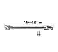 QPSJXN Stainless Steel Drive Shaft Compatible with 1 10 Scale RC Crawler Compatible With TRX6 III RBX10 RR10 Wraith GEN8 And Similar Models(E-L139-1)