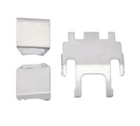 QPSJXN Stainless Steel Skid Plate Axle Protector Chassis Armor Compatible with 1 18 Scale RC Crawler Upgrade Part 4M 14 Compatible With Various 1 18 RC Crawler Models