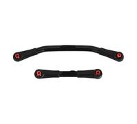QPSJXN Stainless Steel Steering Link With Plastic Rod Ends Compatible With 1 24 Scale RC Crawler Cars Like SCX24 C10 Deadbolt And Models(Black)