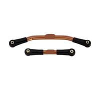 QPSJXN Stainless Steel Steering Link With Plastic Rod Ends Compatible With 1 24 Scale RC Crawler Cars Like SCX24 C10 Deadbolt And Models(Copper)