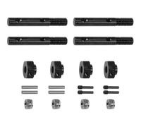 QPSJXN UTB10 Portal Stub Axles And Hardened Steel Drive Shafts Compatible With 1 10 Scale RC Rock Crawler 2 Sets 4 Pieces Fits 1 9 III Models